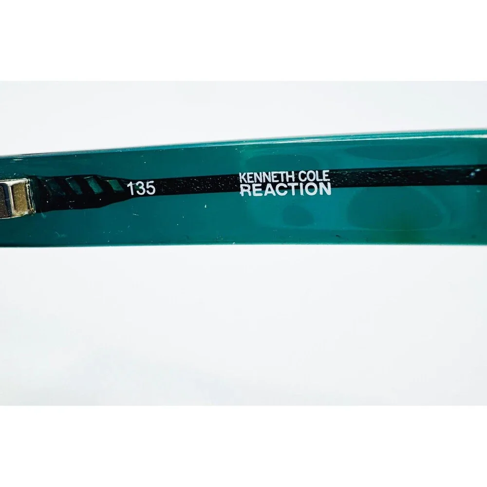 Kenneth Cole Reaction Eyeglasses Mens Teal Black KC722-2 Rectangular 52-15-135